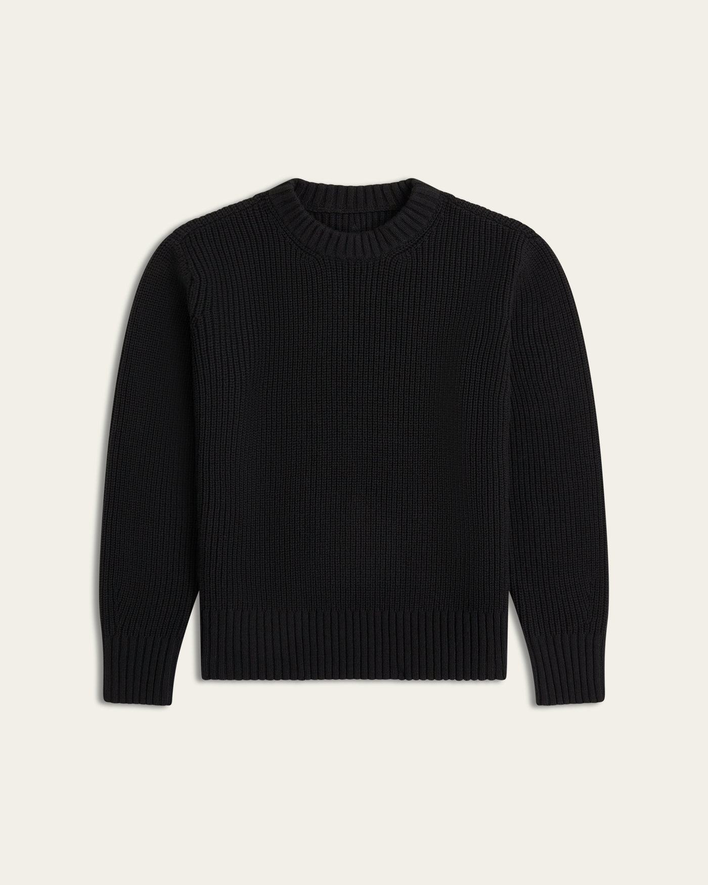 Heavy Seawool Crewneck - Black