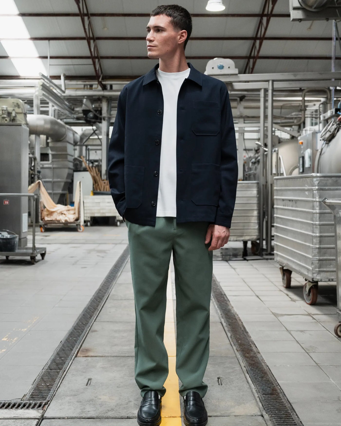 Straight Classic Pants Grass Green