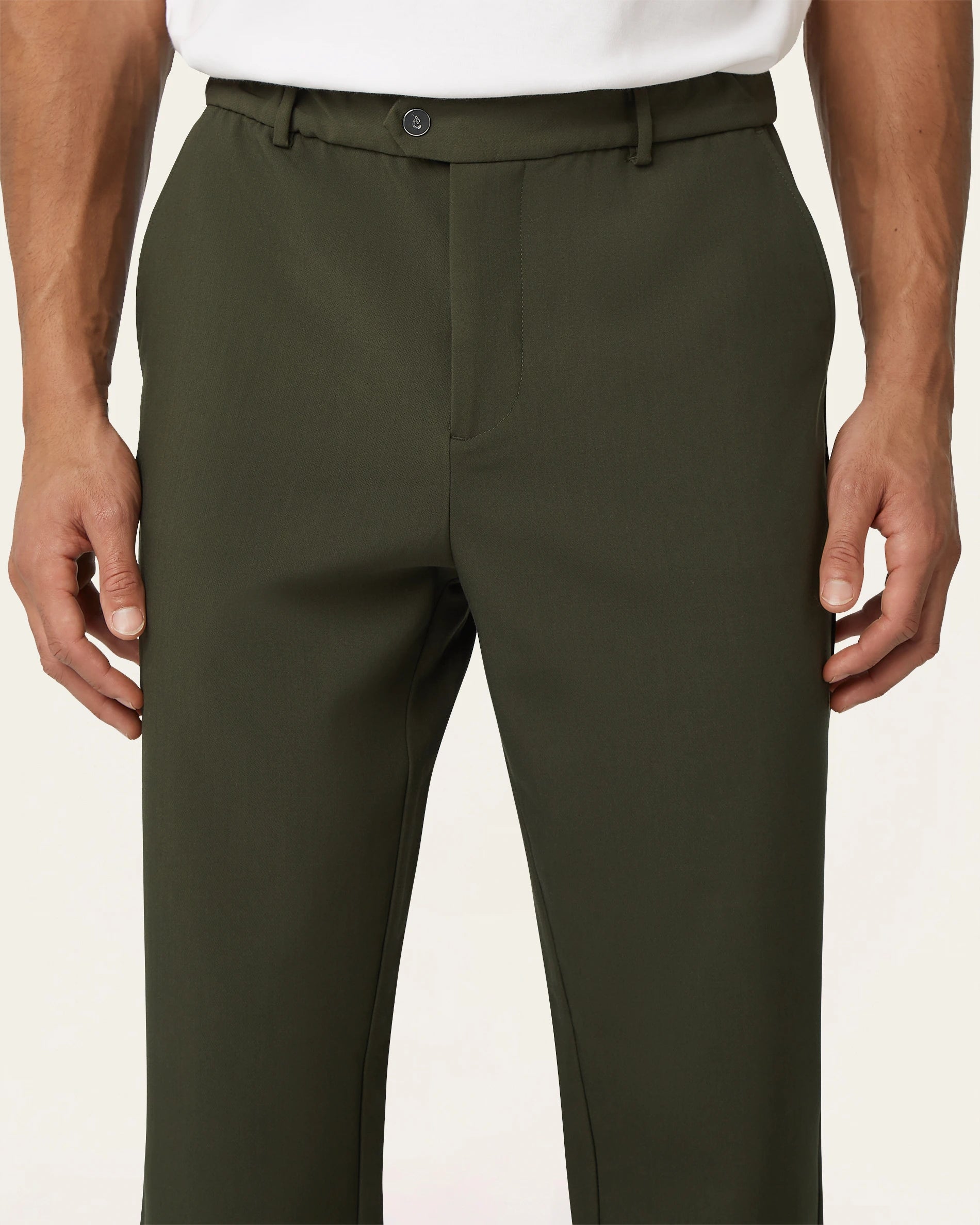 Straight Classic Pants Dark Green